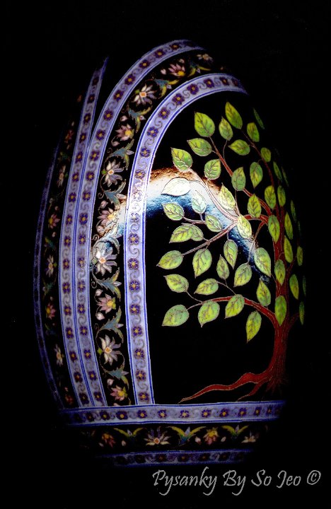 Trees Ukrrainian Easter Egg Pysanky By So Jeo